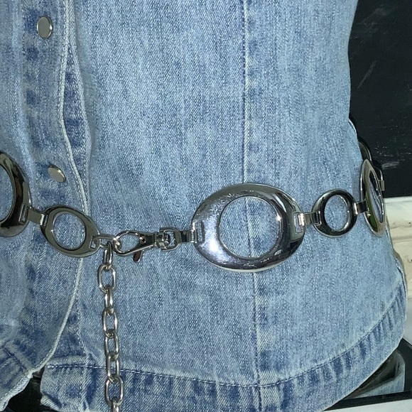 Silver Circle Chain Belt main image 4